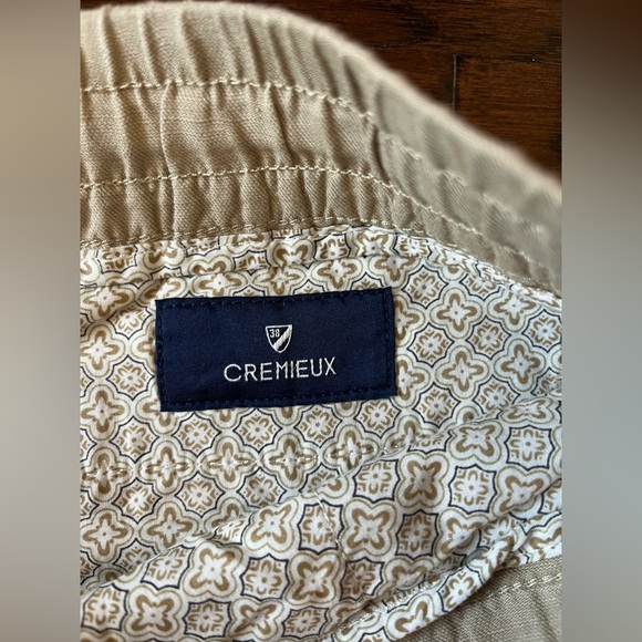 Cremieux Men’s Linen Blend Pants Tan Flat Front 38x30 With Drawstring - Picture 2 of 7